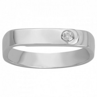 BAGUE EN ARGENT ET DIAMANT LA GARCONNE