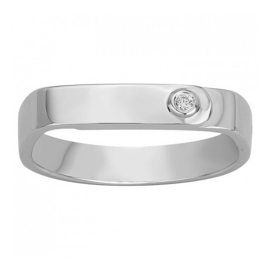 BAGUE EN ARGENT ET DIAMANT LA GARCONNE