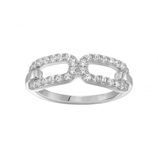 BAGUE EN ARGENT ET OXYDES CHARLES GARNIER