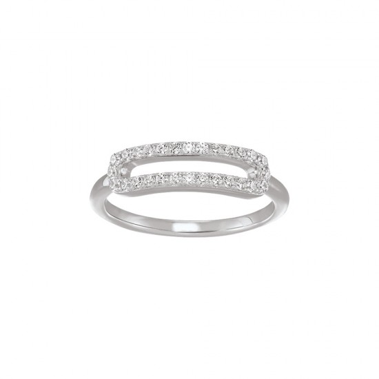 BAGUE EN ARGENT ET OXYDES CHARLES GARNIER