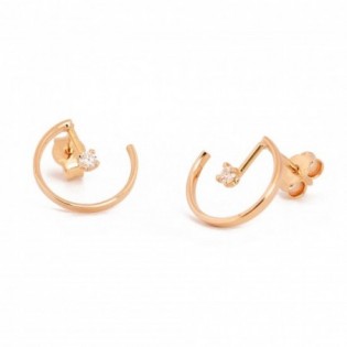 BOUCLES D'OREILLES EN OR ET DIAMANT