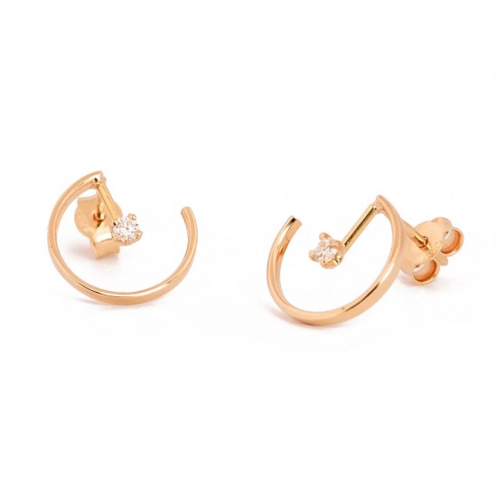 BOUCLES D'OREILLES EN OR ET DIAMANT