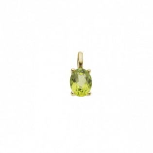 PENDENTIF EN OR ET PERIDOT