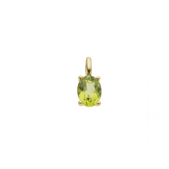 PENDENTIF EN OR ET PERIDOT