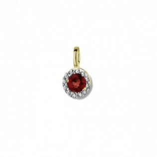 PENDENTIF EN OR ET RUBIS