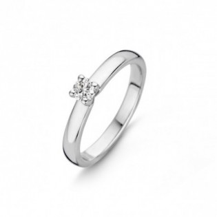 SOLITAIRE DIAMANT EN OR BLANC