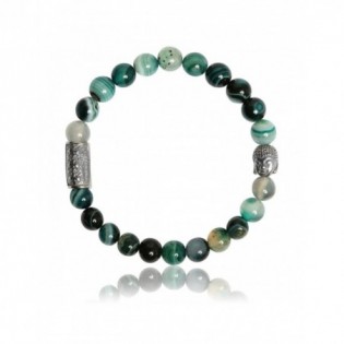 BRACELET AGATE VERTE