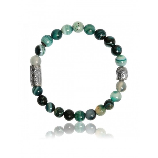 BRACELET AGATE VERTE