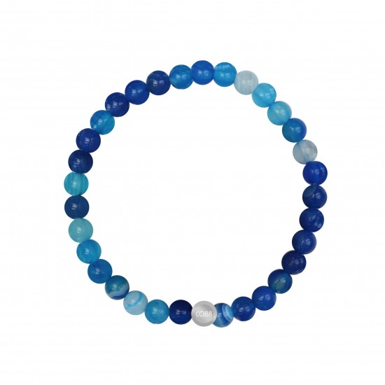 BRACELET AGATE BLEUE