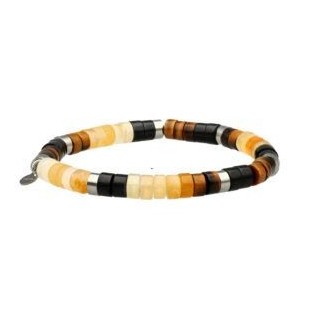 BRACELET OEIL DE TIGRE AVENTURINE ET AGATE