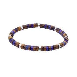 BRACELET OEIL DE TIGRE ET LAPIS