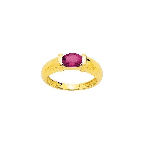 BAGUE EN OR ET RUBIS