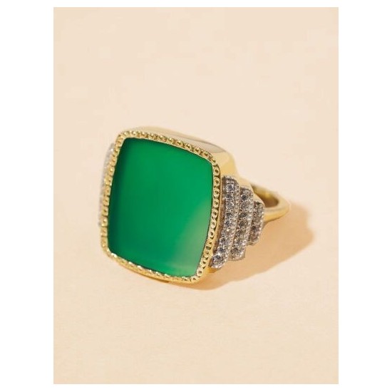 BAGUE BE MAAD ONYX VERT