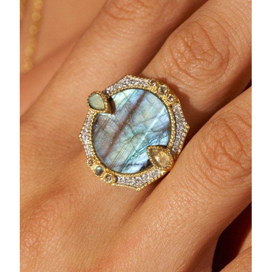 BAGUE BE MAAD LABRADORITE