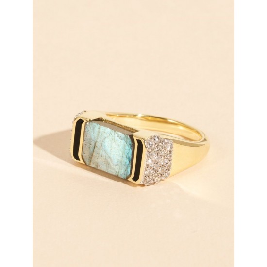 BAGUE BE MAAD LABRADORITE