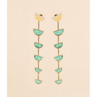 BOUCLES D'OREILLES BE MAAD TURQUOISE