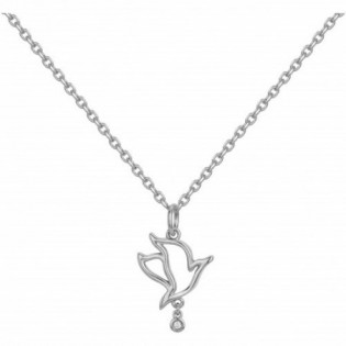 COLLIER EN ARGENT ET DIAMANT LA GARCONNE