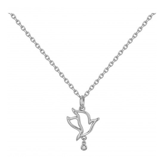 COLLIER EN ARGENT ET DIAMANT LA GARCONNE