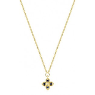 COLLIER OR JAUNE SAPHIRS DIAMANT