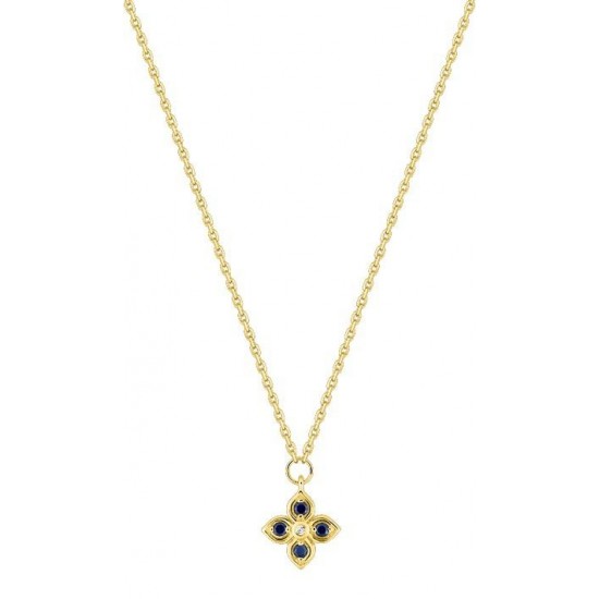 COLLIER OR JAUNE SAPHIRS DIAMANT