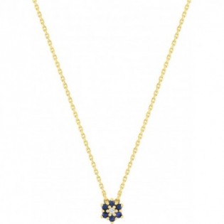 COLLIER OR JAUNE SAPHIRS DIAMANT