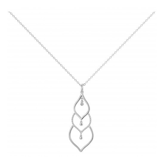 COLLIER ARGENT ET DIAMANT