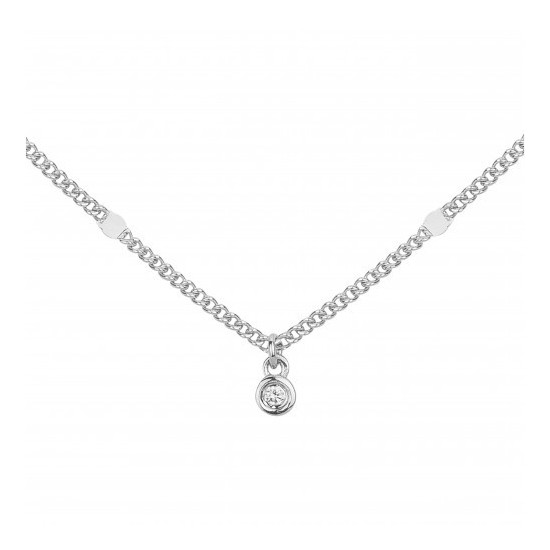 COLLIER EN ARGENT ET DIAMANT