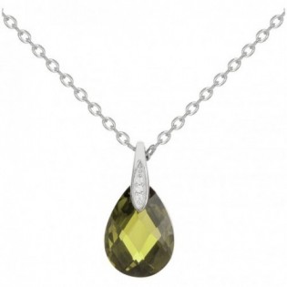 COLLIER ARGENT OXYDE